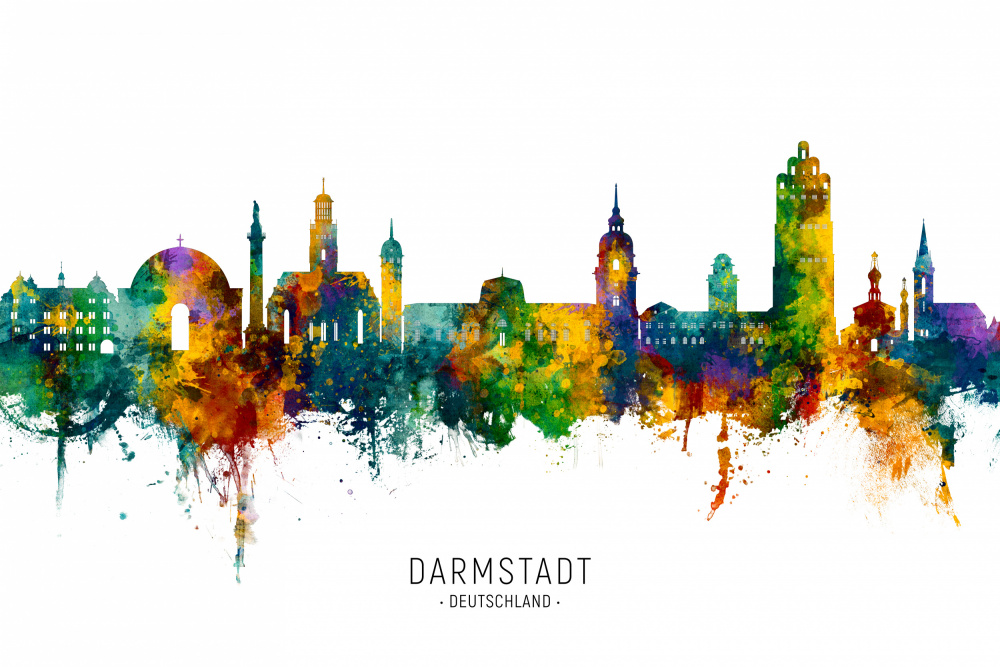 Darmstadt Germany Skyline à Michael Tompsett