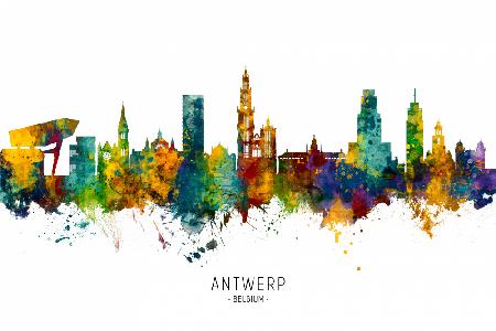 Antwerp Belgium Skyline