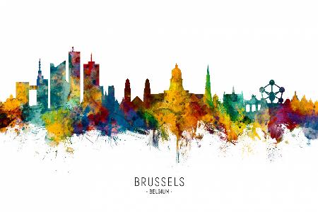 Brussels Belgium Skyline