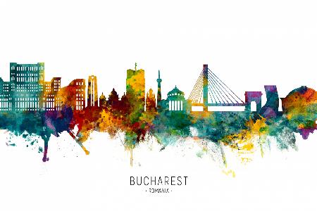 Bucharest Romania Skyline