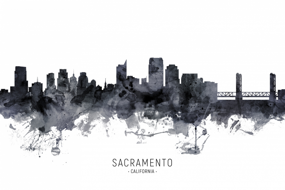 Sacramento California Skyline à Michael Tompsett