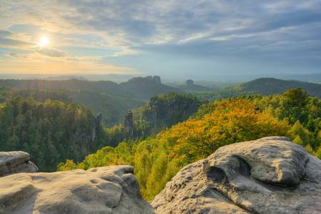 Carolaaussicht in der Sächsischen Schweiz