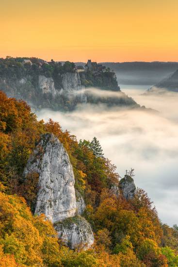 Herbst im Donautal in Baden-Württemberg