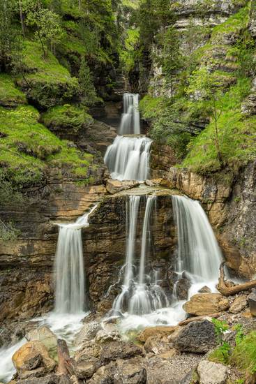 Kuhfluchtwasserfall in Farchant in Bayern