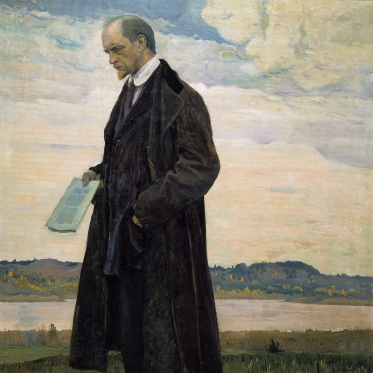 The Thinker. Portrait of the philosopher and publicist Ivan Alexandrovich Ilyin (1883-1954) à Michail Wassiljew. Nesterow
