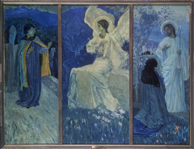 The Resurrection (Triptych) à Michail Wassiljew. Nesterow