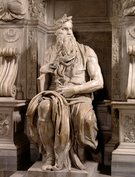 Moses à Michelangelo Buonarroti