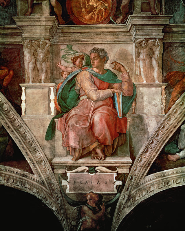 Sistine Chapel Ceiling: The Prophet Isaiah à Michelangelo Buonarroti