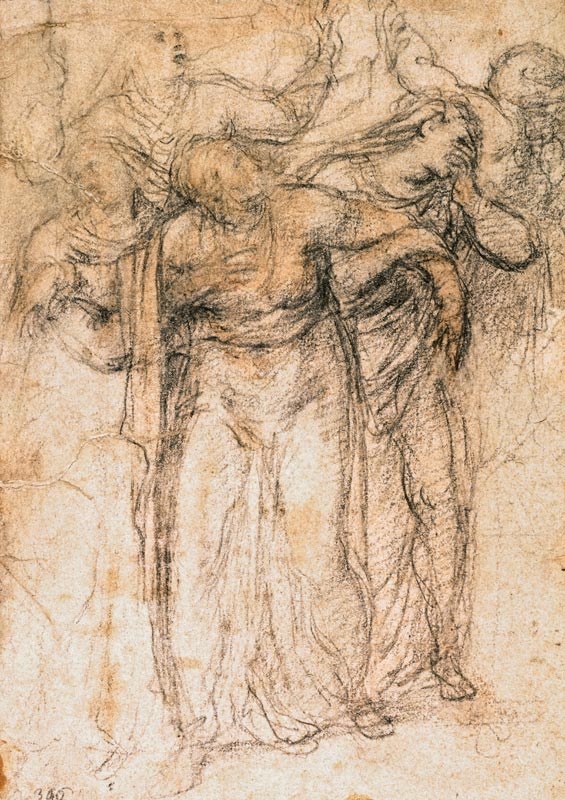 Study of Mourning Women à Michelangelo Buonarroti