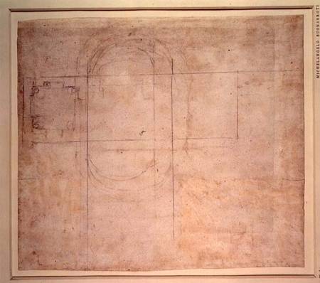 Architectural Drawing à Michelangelo Buonarroti