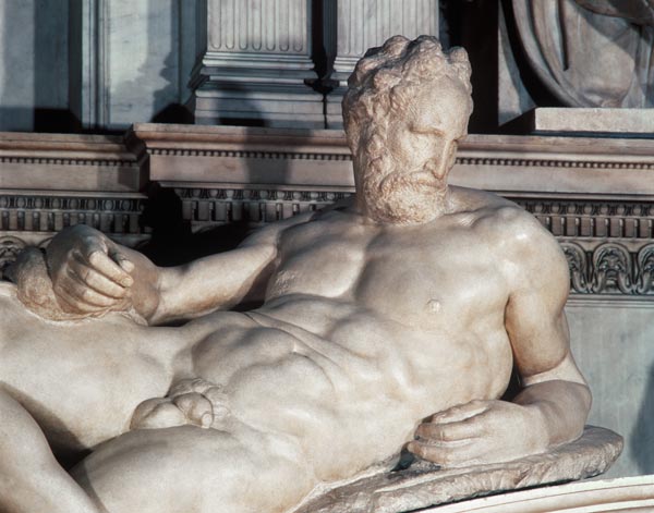 Tomb of Lorenzo de Medici, detail of Dusk à Michelangelo Buonarroti