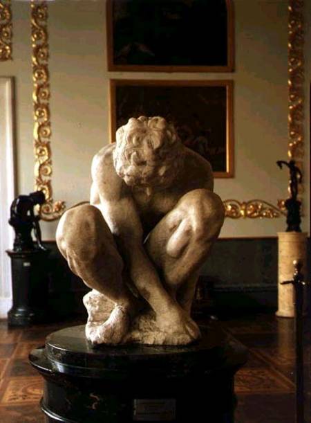 Crouching Boy, sculpture à Michelangelo Buonarroti