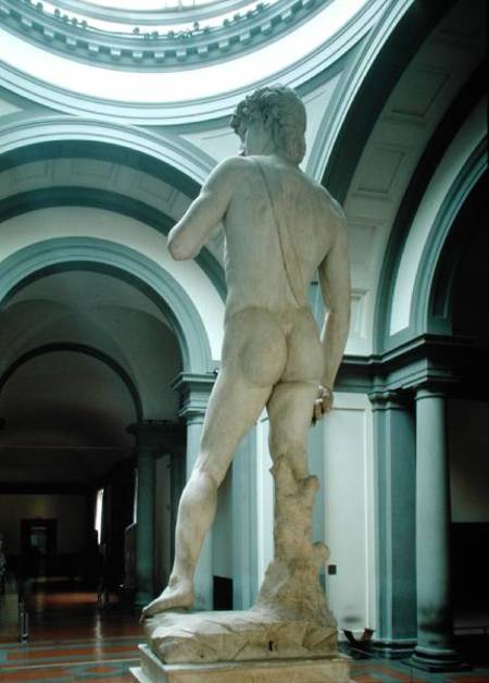 David, view from behind à Michelangelo Buonarroti
