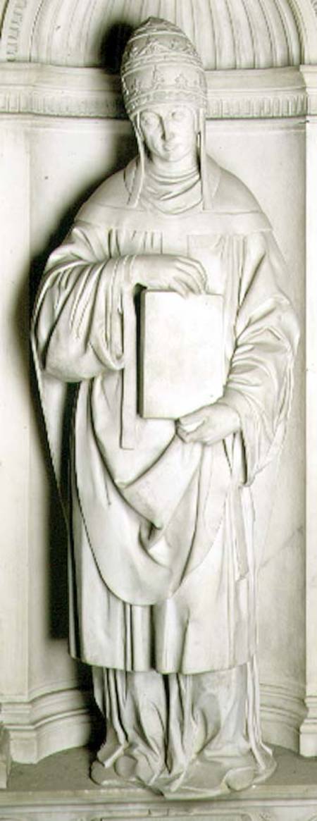 St. Gregory (c.540-604) from the Piccolomini altar à Michelangelo Buonarroti