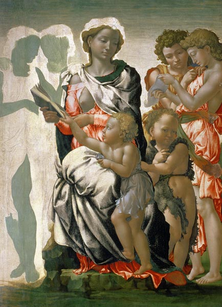 Madonna and Child with St. John, c.1495 à Michelangelo Buonarroti
