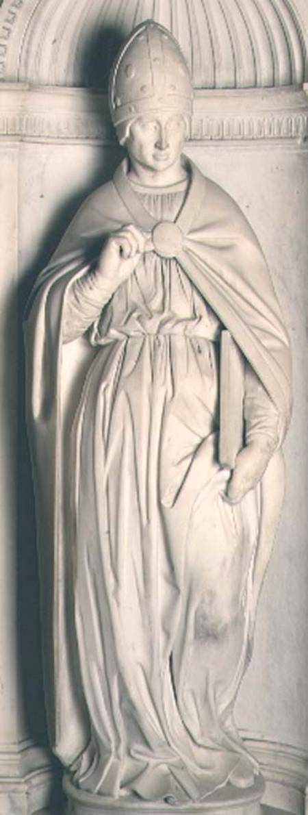 St. Pius, from the Piccolomini altar à Michelangelo Buonarroti