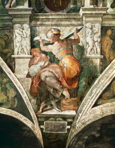 Sistine Chapel Ceiling: Libyan Sibyl à Michelangelo Buonarroti