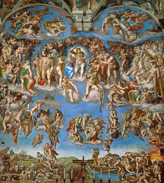 Le jugement dernier, Michel-Ange à Michelangelo Buonarroti