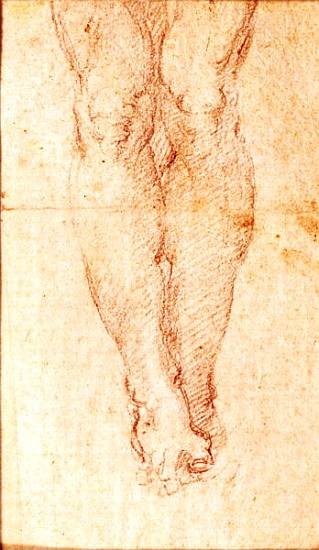 Study for a Crucifixion (black chalk on paper) à Michelangelo Buonarroti