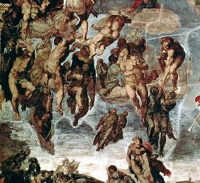 The Righteous Drawn up to Heaven, detail from ''The Last Judgement'', in the Sistine Chapel, c.1508-