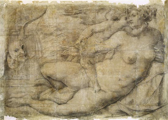 Venus with Cupid à Michelangelo Buonarroti