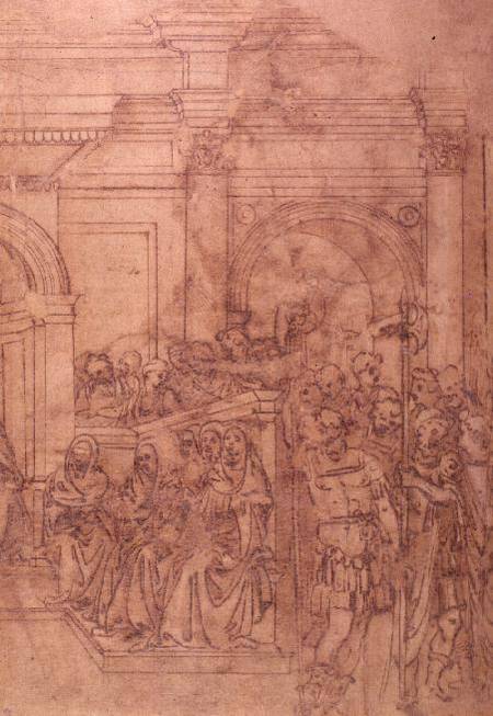 W.29 Sketch of a crowd for a classical scene à Michelangelo Buonarroti