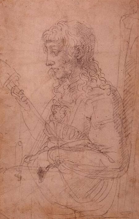 W.40 Sketch of a female figure à Michelangelo Buonarroti