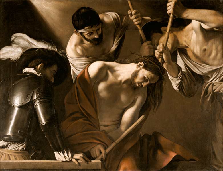 Couronnement d'épine à Michelangelo Caravaggio, dit le Caravage