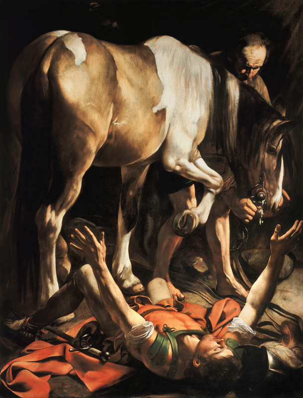 la conversion de Paul à Michelangelo Caravaggio, dit le Caravage