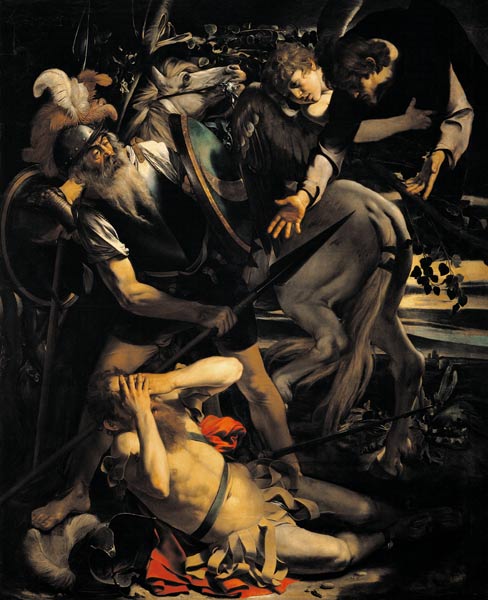 Caravaggio /Conversion of Paul,1st Vers. à Michelangelo Caravaggio, dit le Caravage