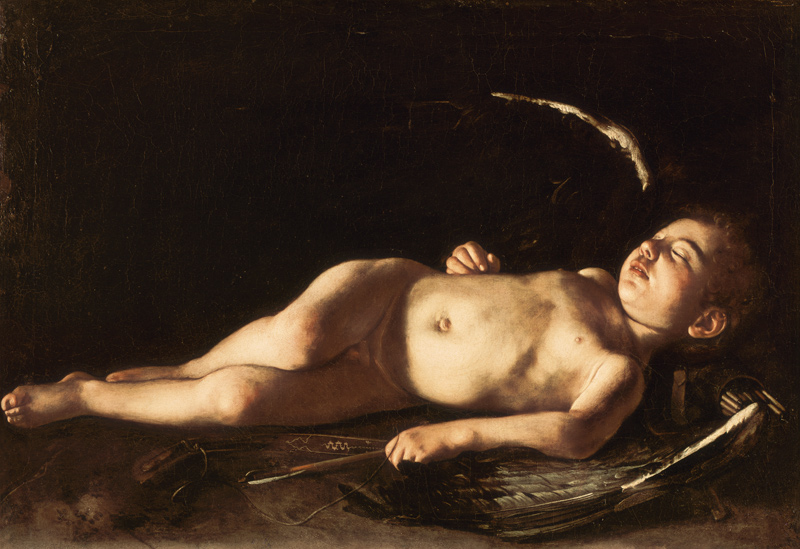 Sleeping Cupid à Michelangelo Caravaggio, dit le Caravage