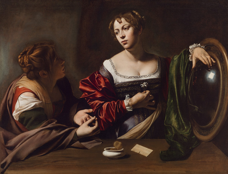 La conversion de la Madeleine à Michelangelo Caravaggio, dit le Caravage