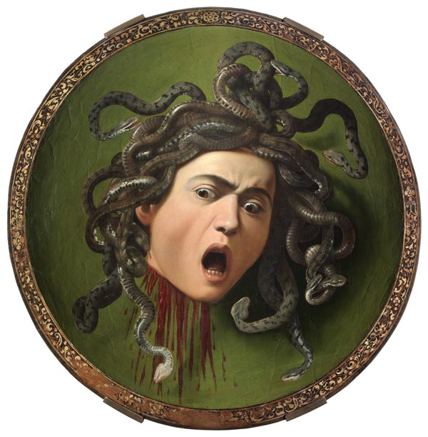 Caravaggio / Head of Medusa / c.1598 à Michelangelo Caravaggio, dit le Caravage
