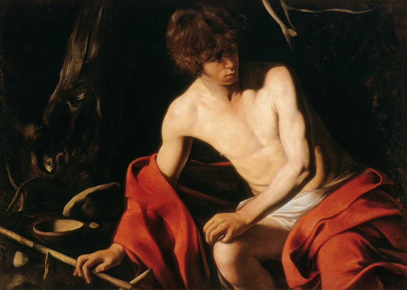 Caravaggio / John the Baptist / c.1603 à Michelangelo Caravaggio, dit le Caravage