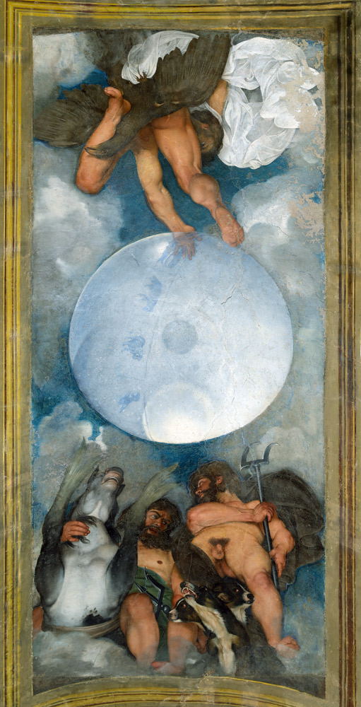Jupiter, Neptune and Pluto à Michelangelo Caravaggio, dit le Caravage