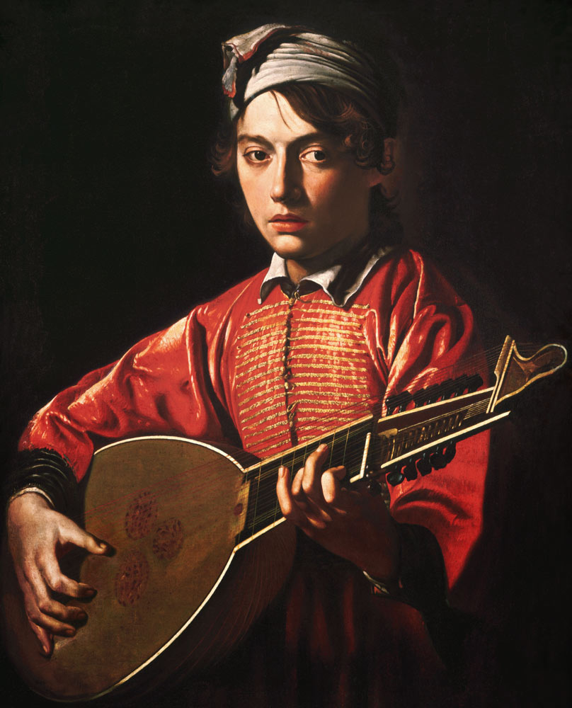 Joueur de luth à Michelangelo Caravaggio, dit le Caravage