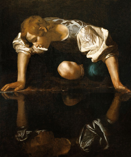 Narcisse à Michelangelo Caravaggio, dit le Caravage