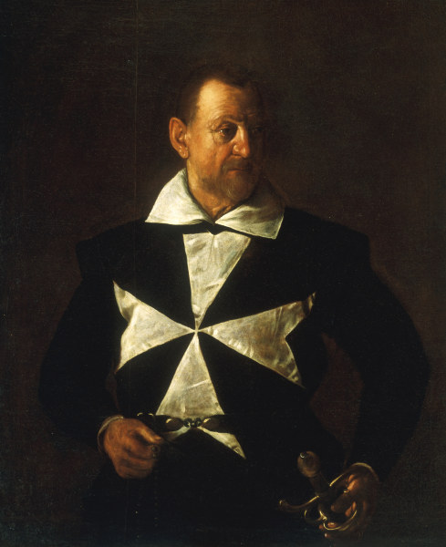 Caravaggio, Portrait of Knight of Malta à Michelangelo Caravaggio, dit le Caravage