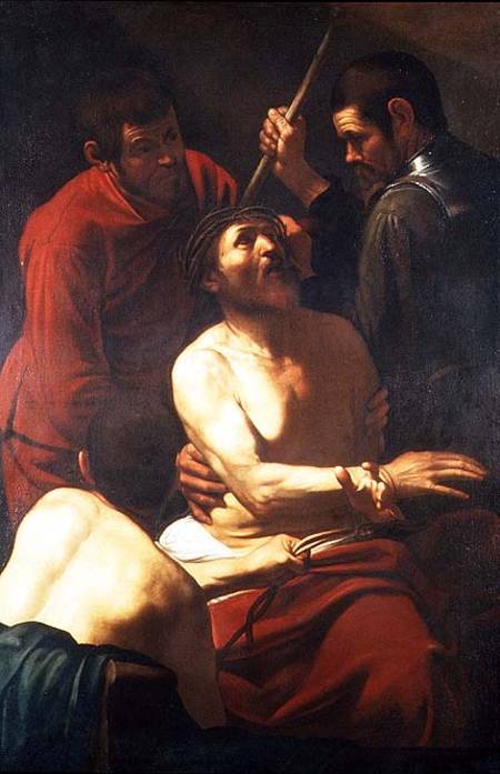 Christ Crowned by Thorns à Michelangelo Caravaggio, dit le Caravage