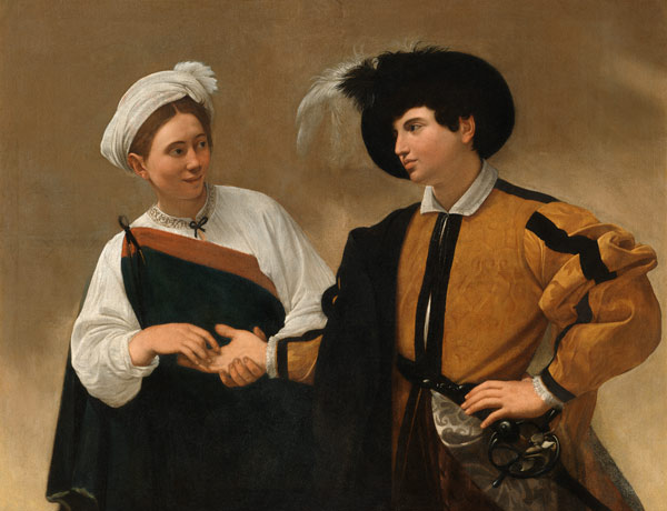 Caravaggio, Die Wahrsagerin à Michelangelo Caravaggio, dit le Caravage