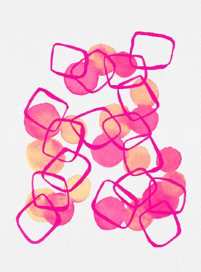Pink Shapes Chain