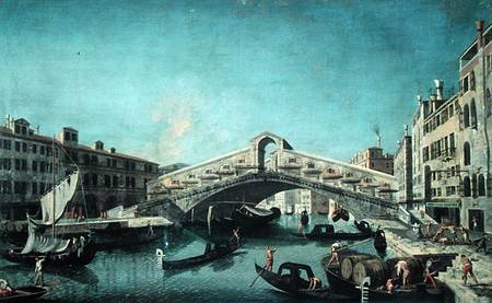 The Rialto Bridge, Venice à Michele Marieschi