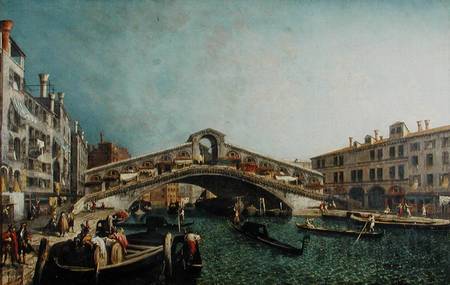 The Rialto Bridge, Venice à Michele Marieschi