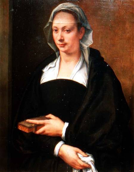 Portrait of a Lady in a White Veil à Michele Tosini