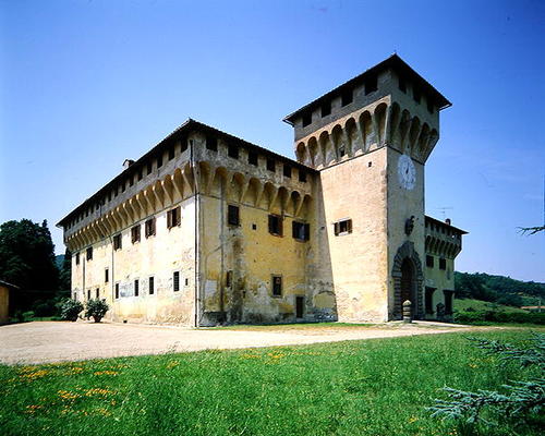 Villa Medicea di Cafaggiolo, begun 1451 (photo) à Michelozzo  di Bartolommeo