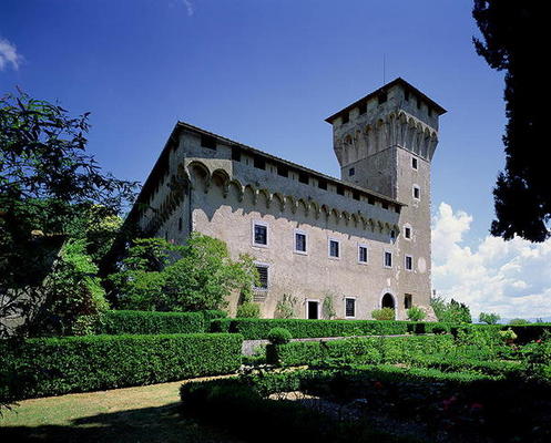 Villa il Trebbio, S. Piero a Sieve, begun 1451 (photograph) à Michelozzo  di Bartolommeo