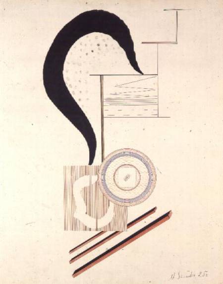 Constructivist Composition, 1925 (pen & ink, w/c & à Mieczyslaw Szczuka