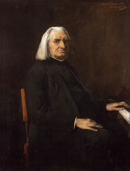 portrait de Franz Liszt. à Mihály Munkácsy