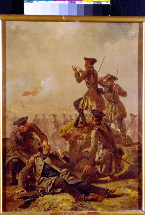 A scene from the Crimean War (1853-1856) à Mihaly von Zichy
