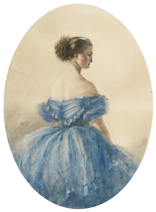 Portrait of Princess Anna zu Sayn-Wittgenstein à Mihaly von Zichy